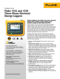 Thumbnail of document Data Sheet - 1734 Three-Phase Electrical Energy Logger